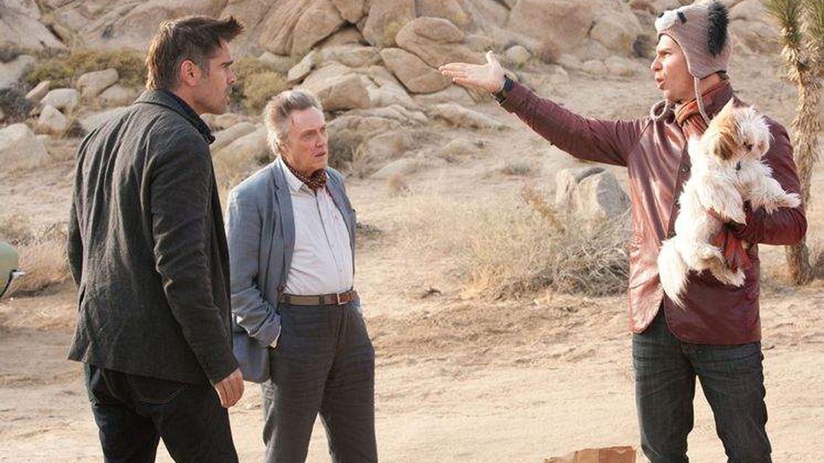 Collin Farrell, Christopher Walken e Sam Rockwell in Sette psicopatici (2021).