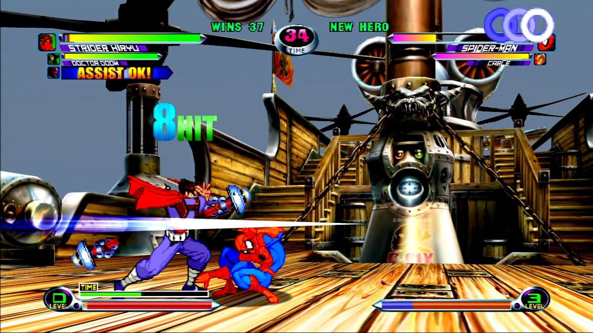 Attacchi Strider in Marvel vs. Capcom 2