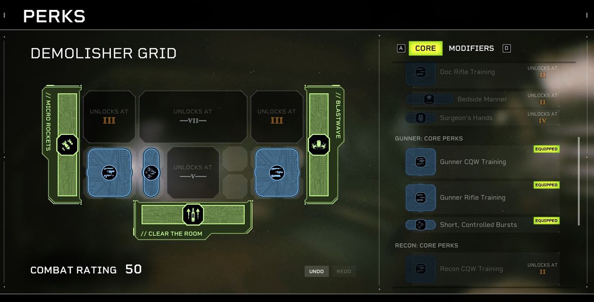 Alieni: l'albero delle abilità di Fireteam Elite