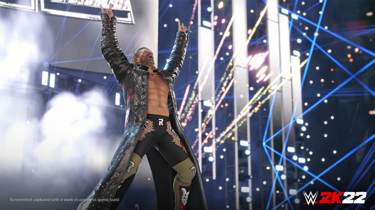 il pro rassler Edge, entrando in scena in WWE 2k22