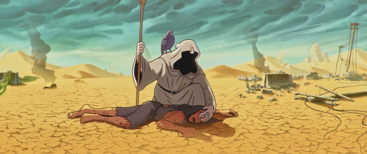 Eddie as Gandalf in Iron Maiden’s The Writing on The Wall music video