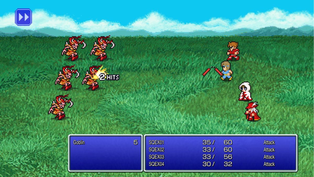 Combattere nel remaster di Final Fantasy 1