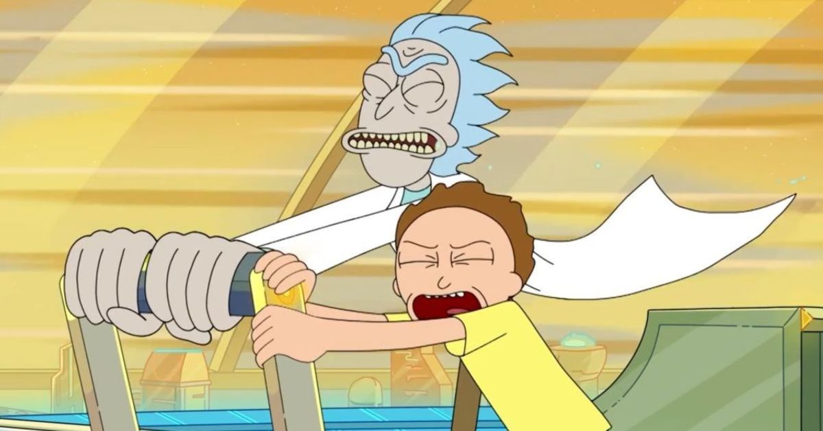Rick e Morty scappano dalla distruzione della Cittadella.