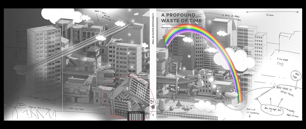 Un primo modello mostra come si è creata l'immagine di copertina della rivista