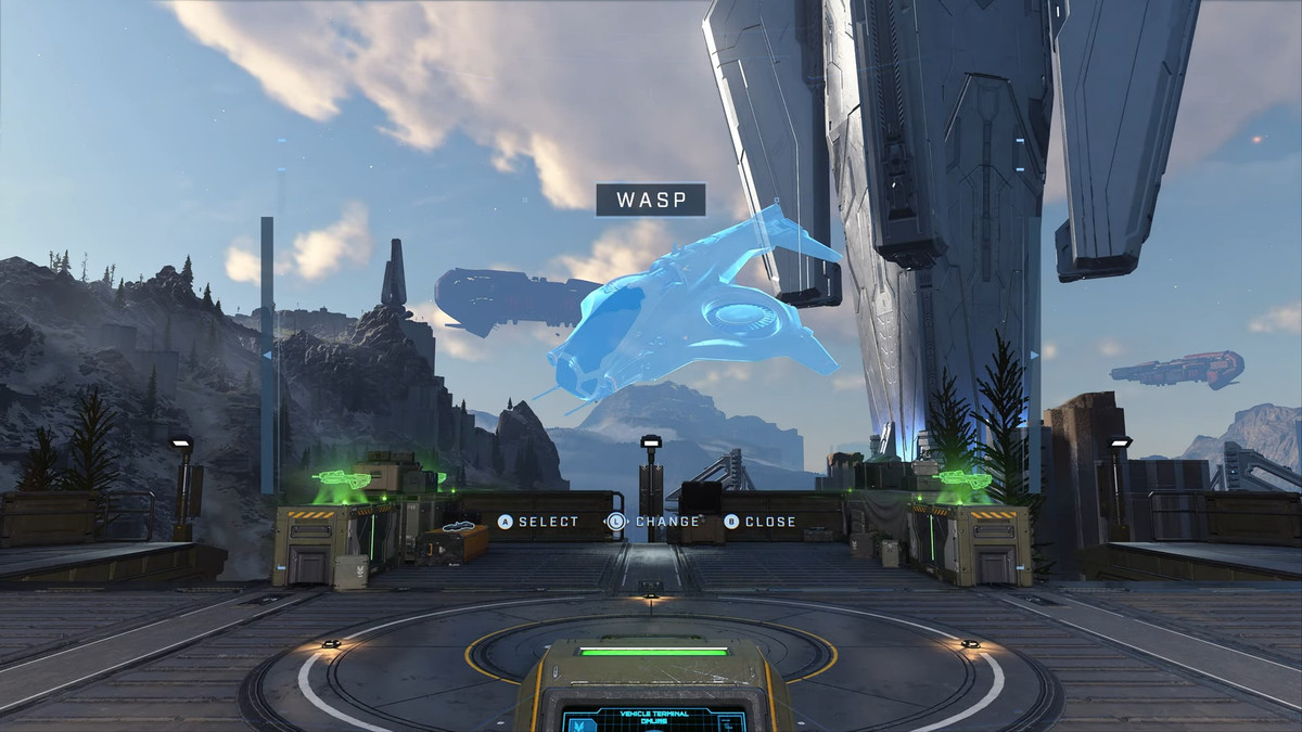 Il garage di Halo Infinite