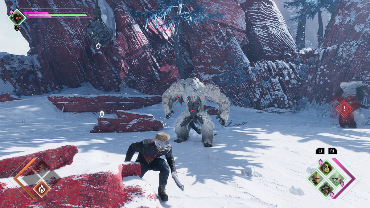 A Wendigo attacks the Guardians