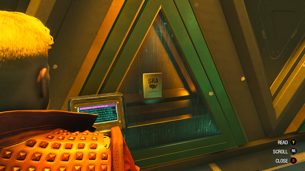 A copy of the Superhuman Registration Act in The Collector’s Emporium