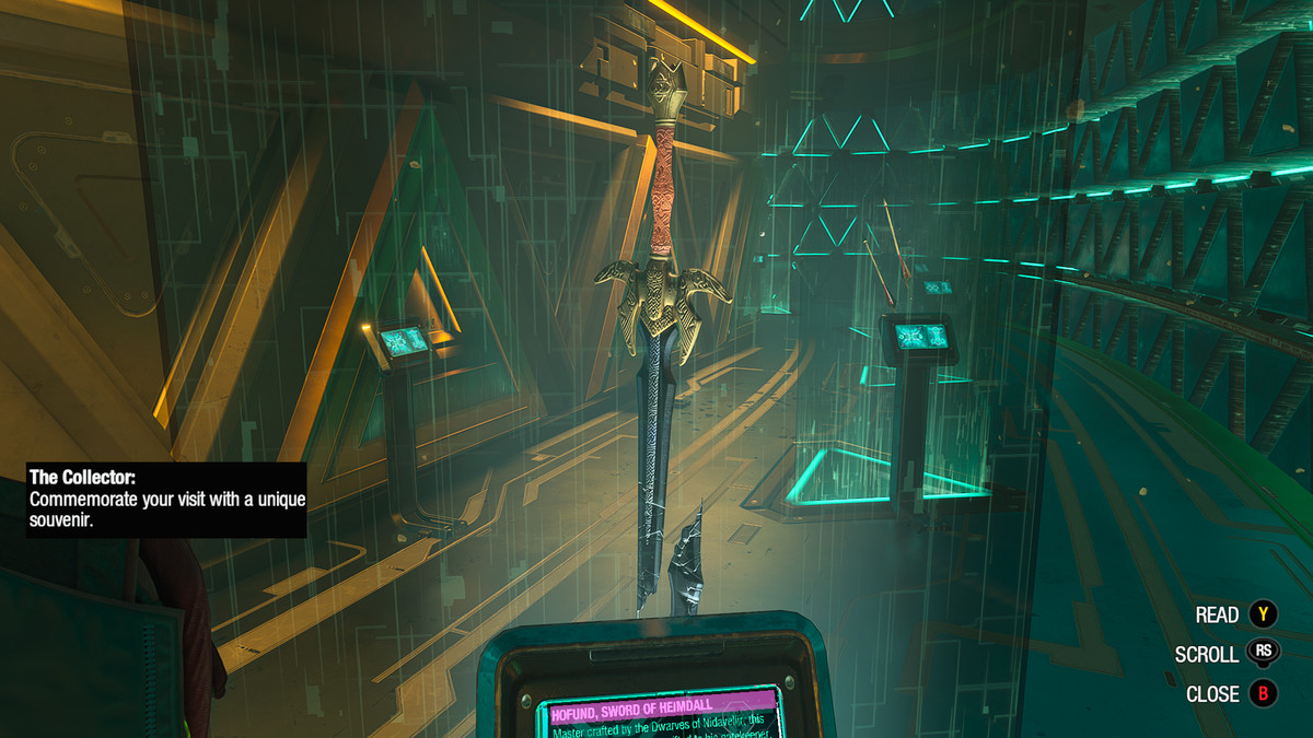 Hofund, Sword of Heimdall, in The Collector’s Emporium