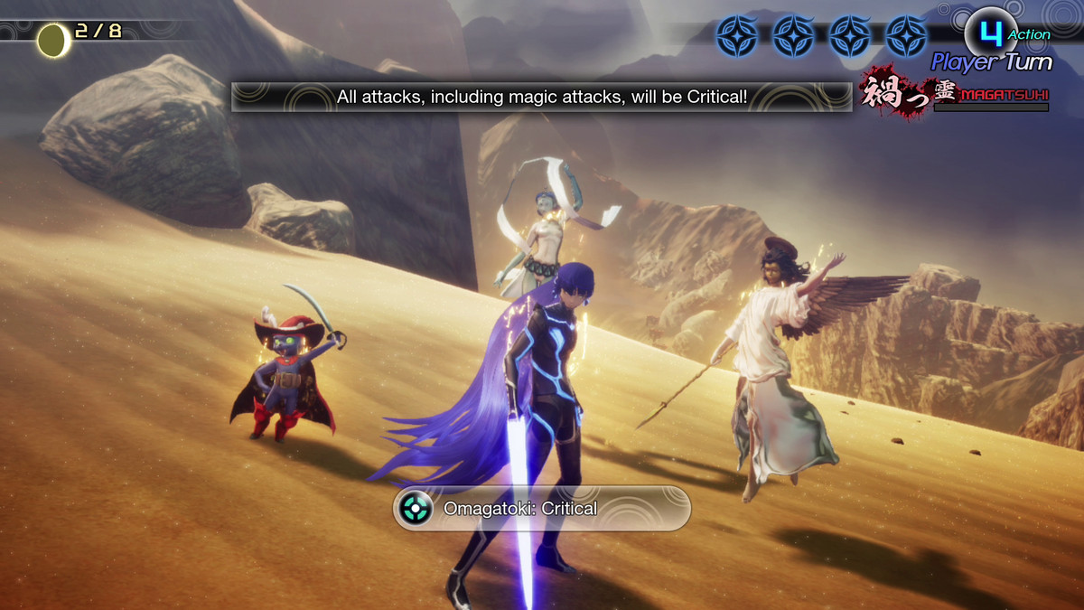 una battaglia che inizia in Shin Megami Tensei 5