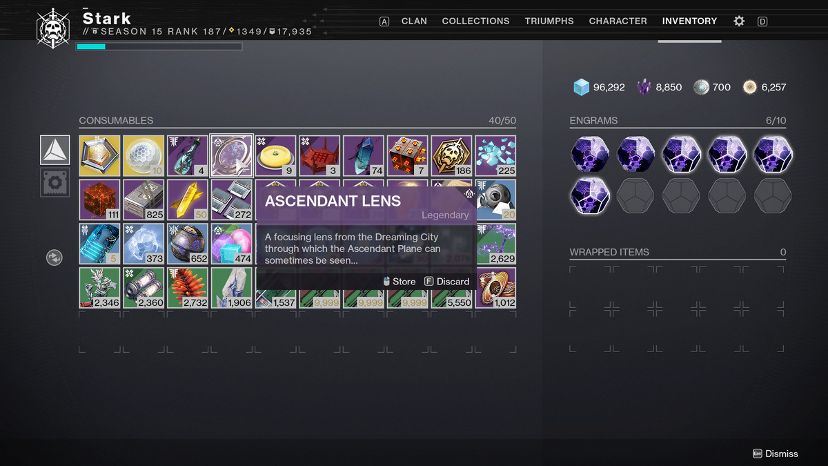 Obiettivo ascendente di Destiny 2