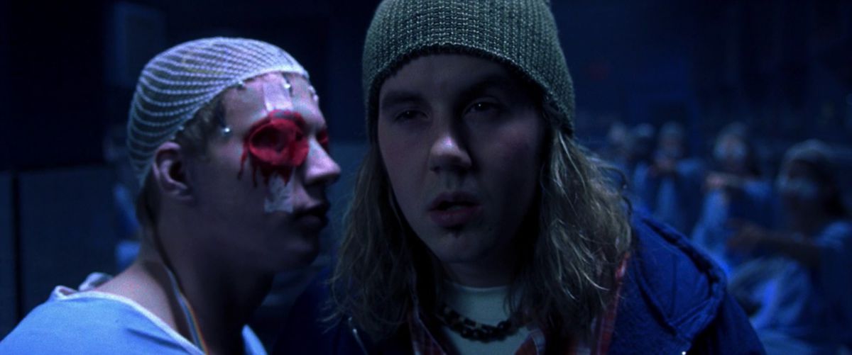 Freeburg è fatto con una persona con un occhio sanguinante che sta troppo vicino in Freddy vs. Jason