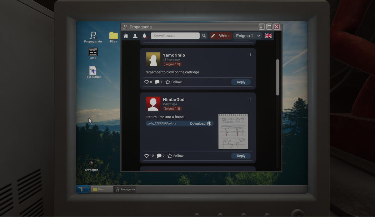 Mirror Layers: i giocatori usano il PC in-game
