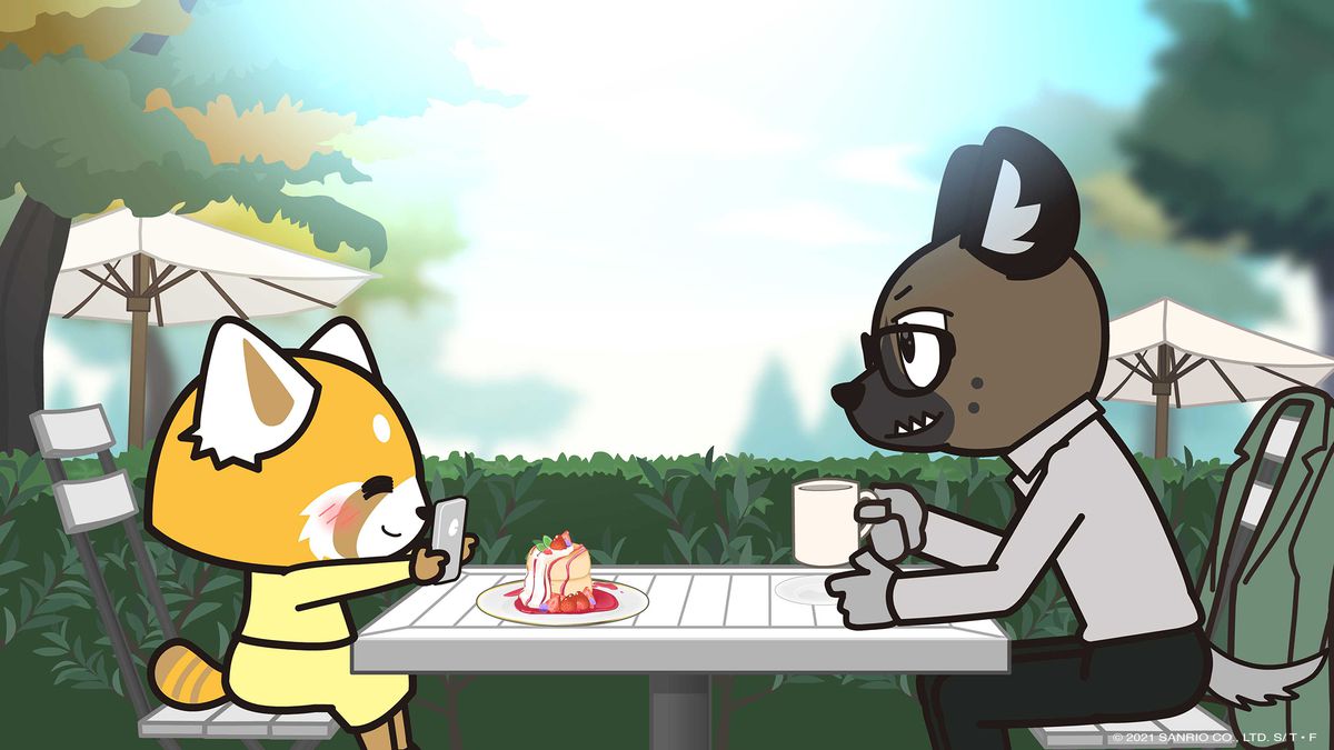 retsuko e haida a pranzo