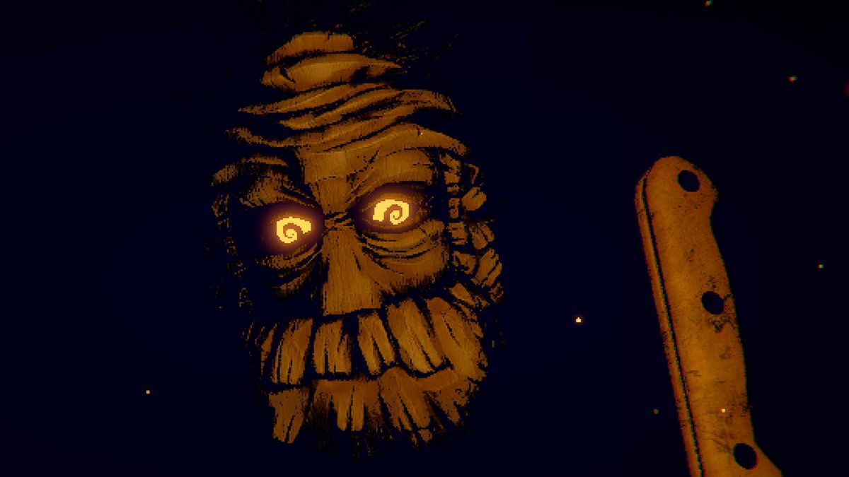 Il mazziere di carte dal primo atto di Inscryption