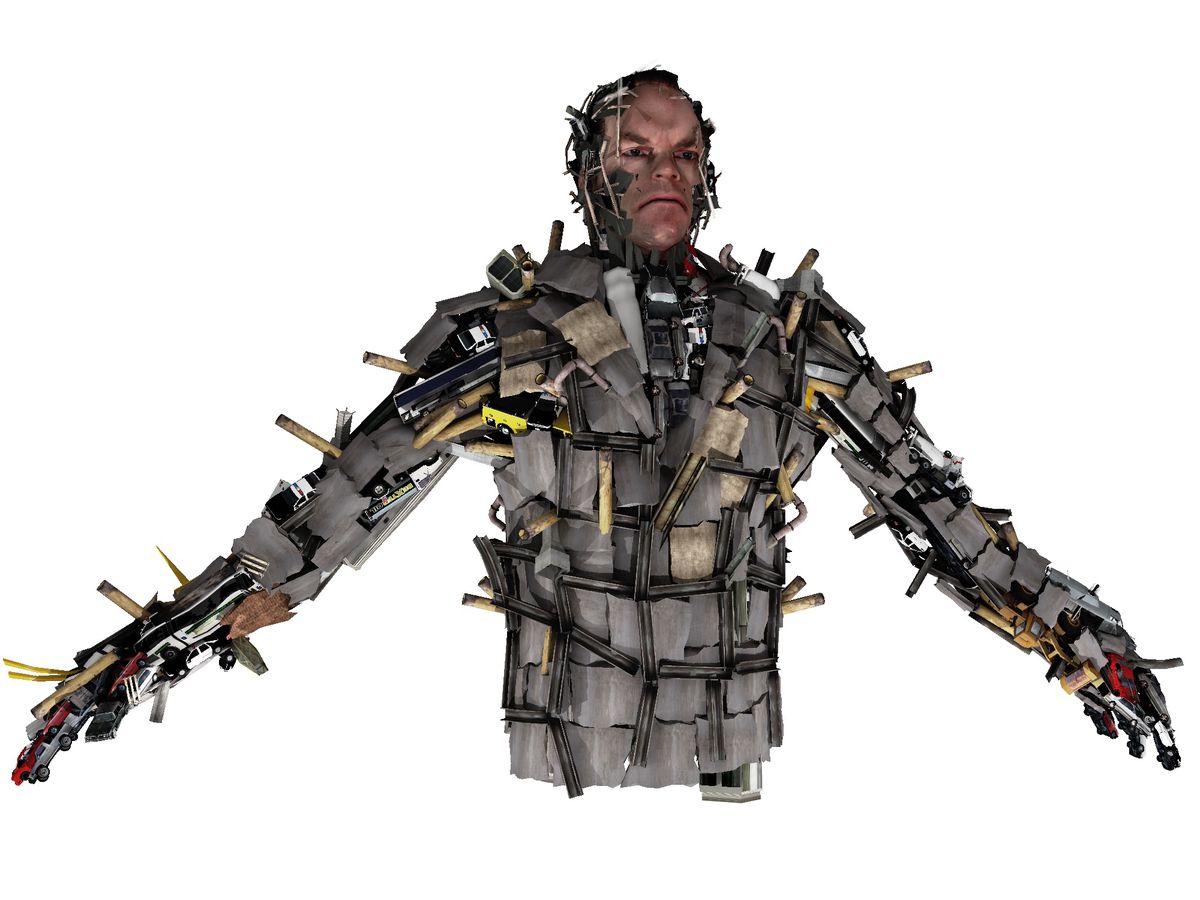 An in-progress design for MegaSmith from Path of Neo