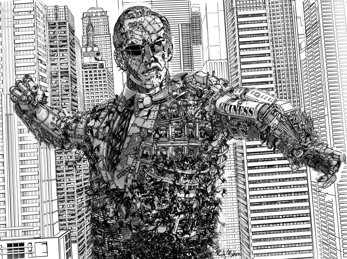 A drawing of MegaSmith for Path of Neo