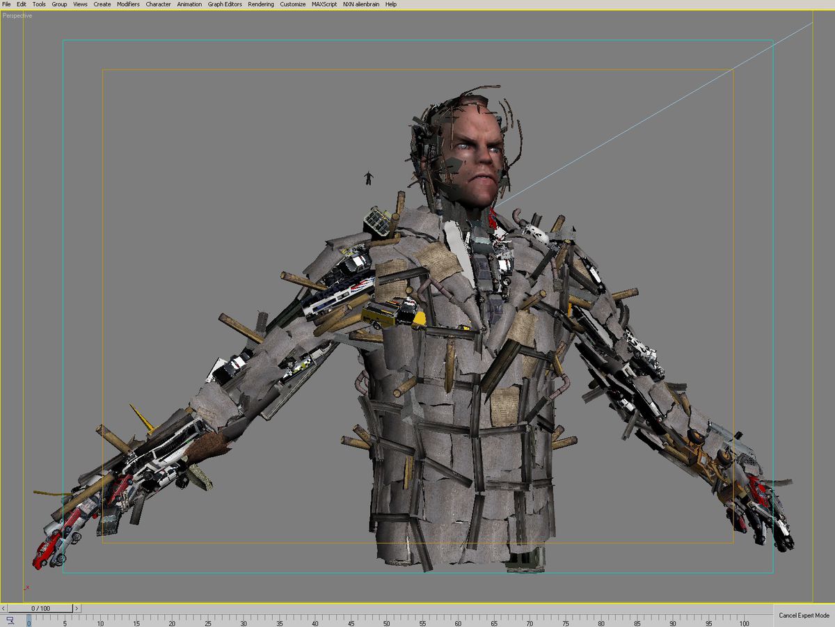 An in-progress design for MegaSmith from Path of Neo