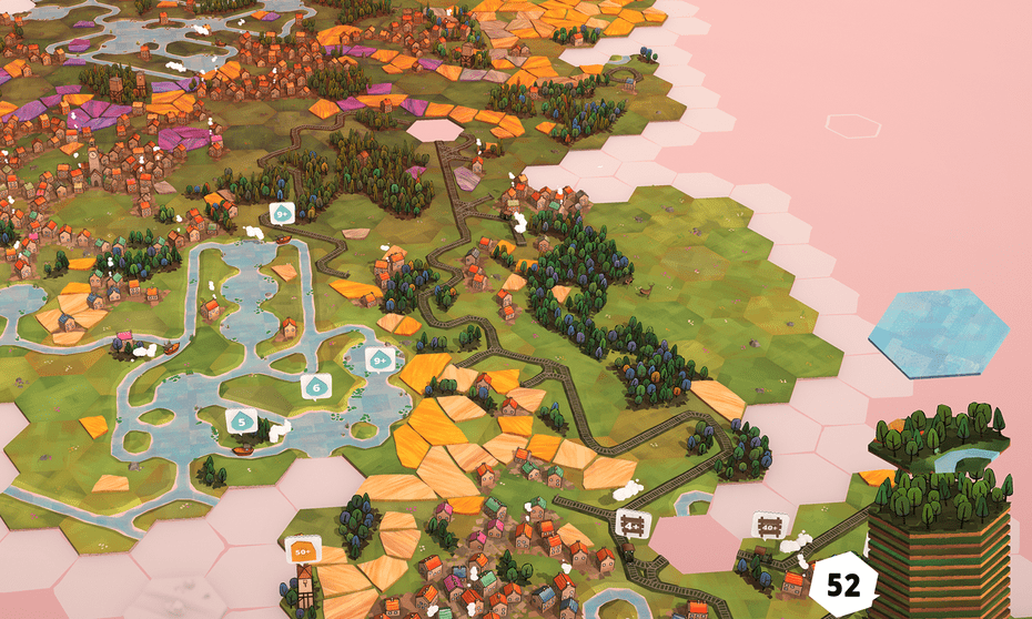 Un paesaggio urbano bucolico a Dorfromantik