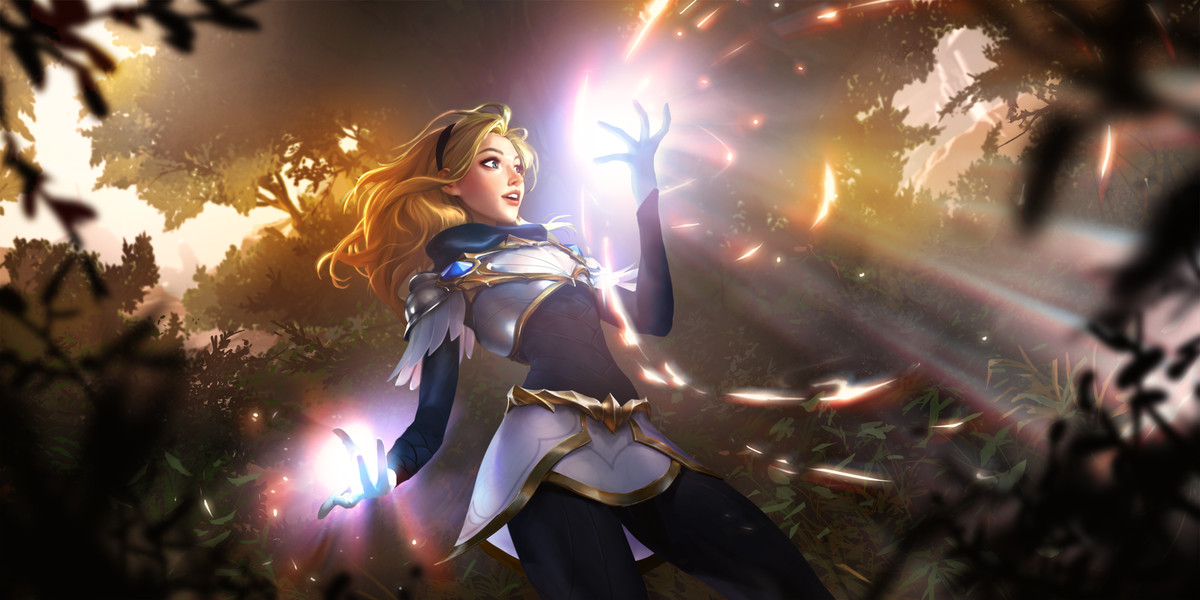 Lux, uno dei campioni iniziali di Legends of Runeterra.