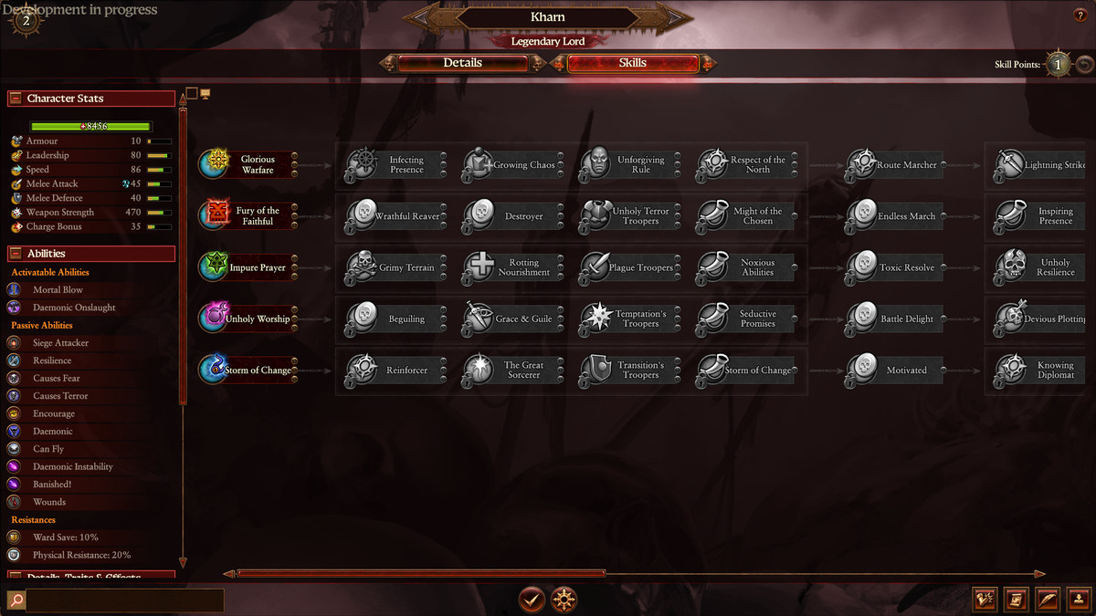 I Demoni del Caos devono dedicare Gloria a ciascuno dei quattro lord