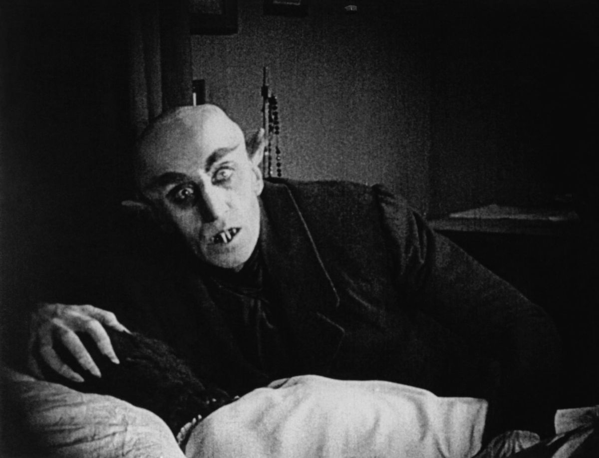 Nosferatu the vampire lurks in the shadows