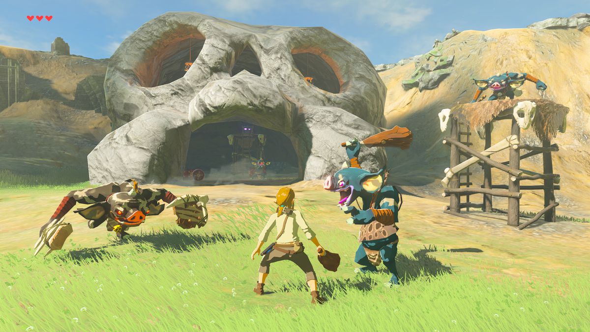 Collegati in una battaglia con i Bokoblin blu in The Legend of Zelda: Breath of the Wild