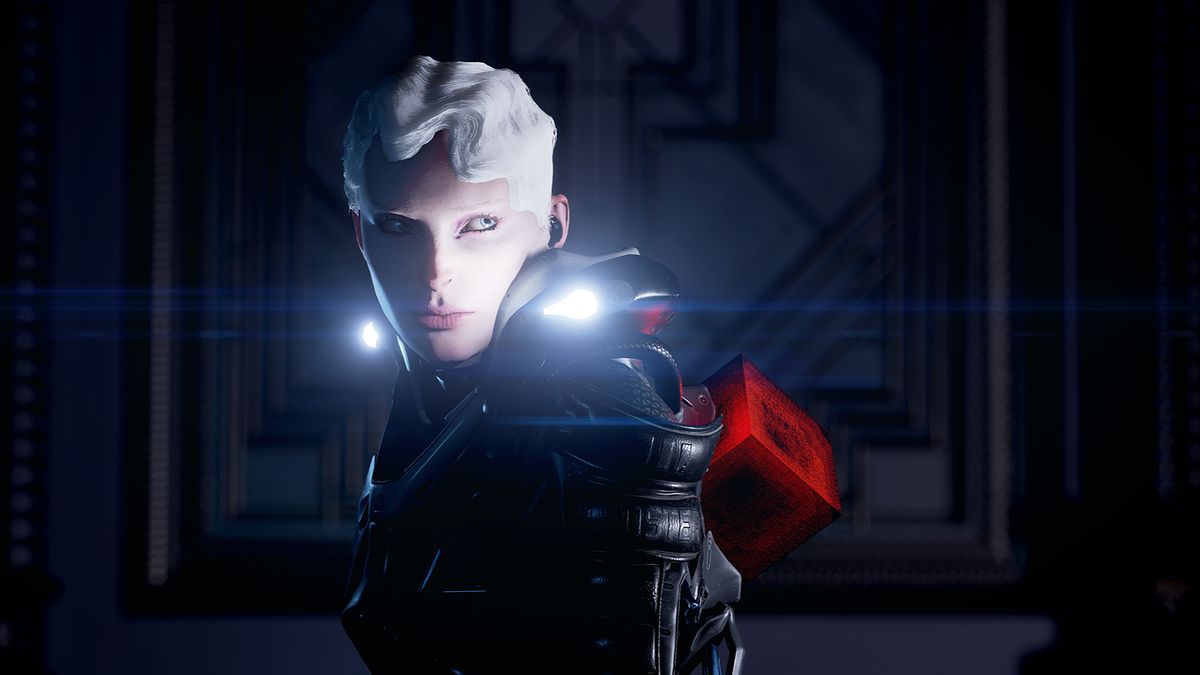 Uno screenshot del personaggio principale di Echo, En, al buio