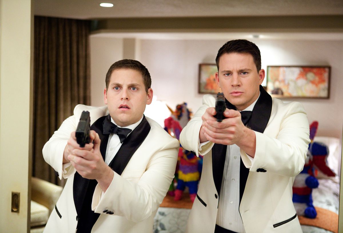 Jonah Hill, a sinistra, e Channing Tatum in 21 Jump Street