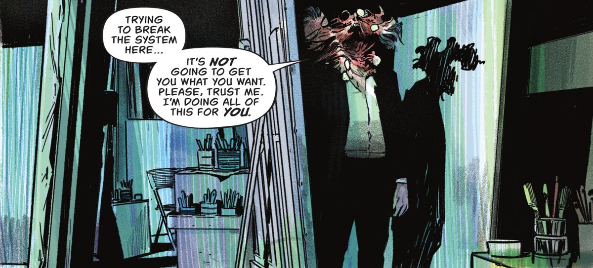 “Cercare di rompere il sistema qui... non ti darà quello che vuoi. Ti prego, credimi. Lo sto facendo per tutti voi