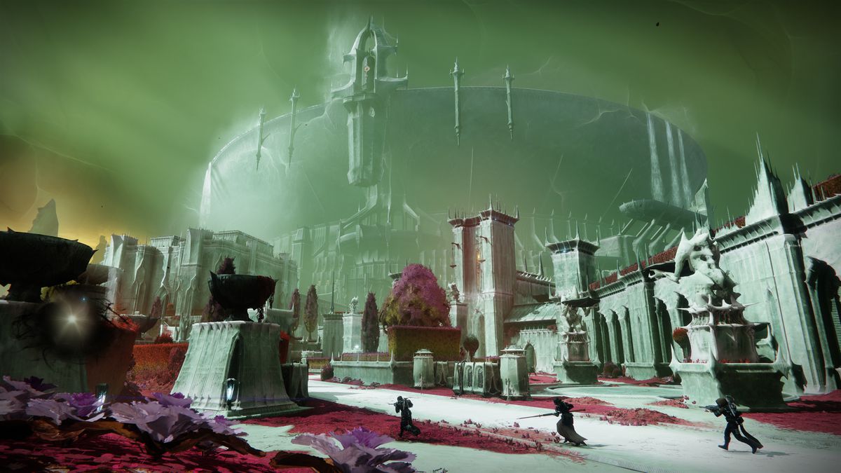 I guardiani corrono nel mondo del trono di Savathun