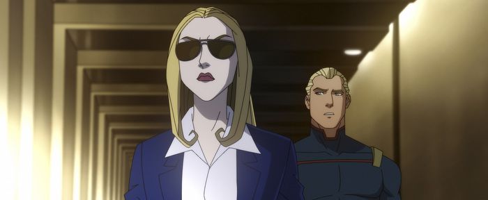 Homelander e il suo conduttore in una foto di The Boys: Diabolical