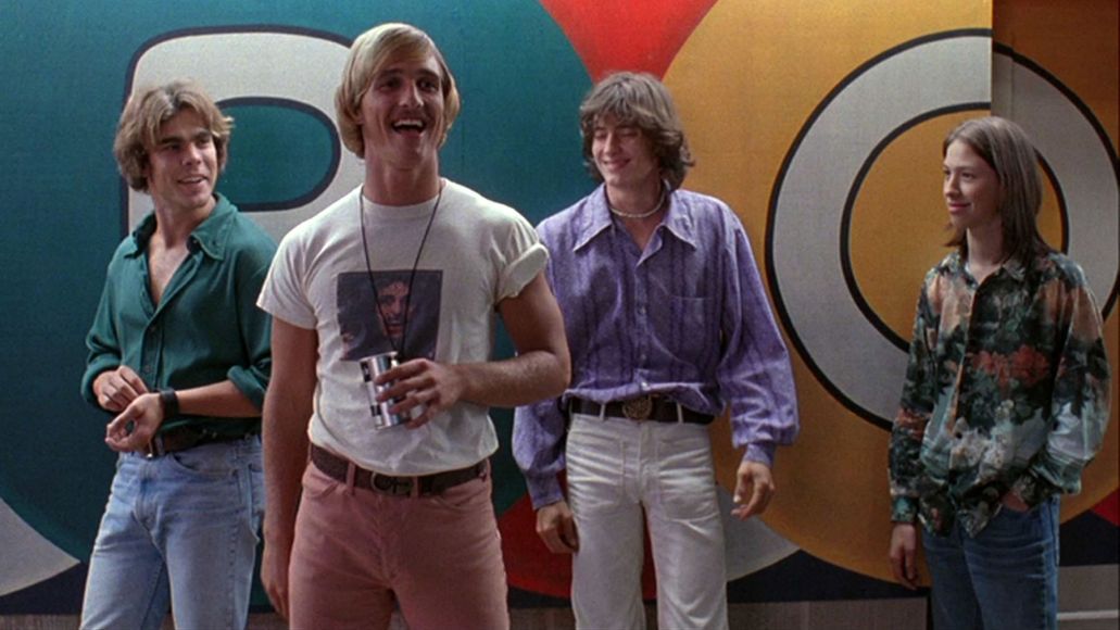 Matthew McConaughy nel ruolo di Wooderson in Dazed and Confused.