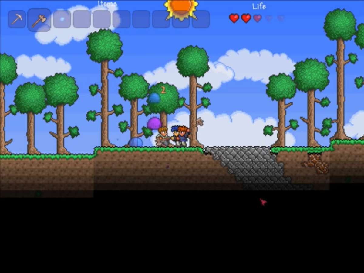 personaggi in terrari che combattono la melma