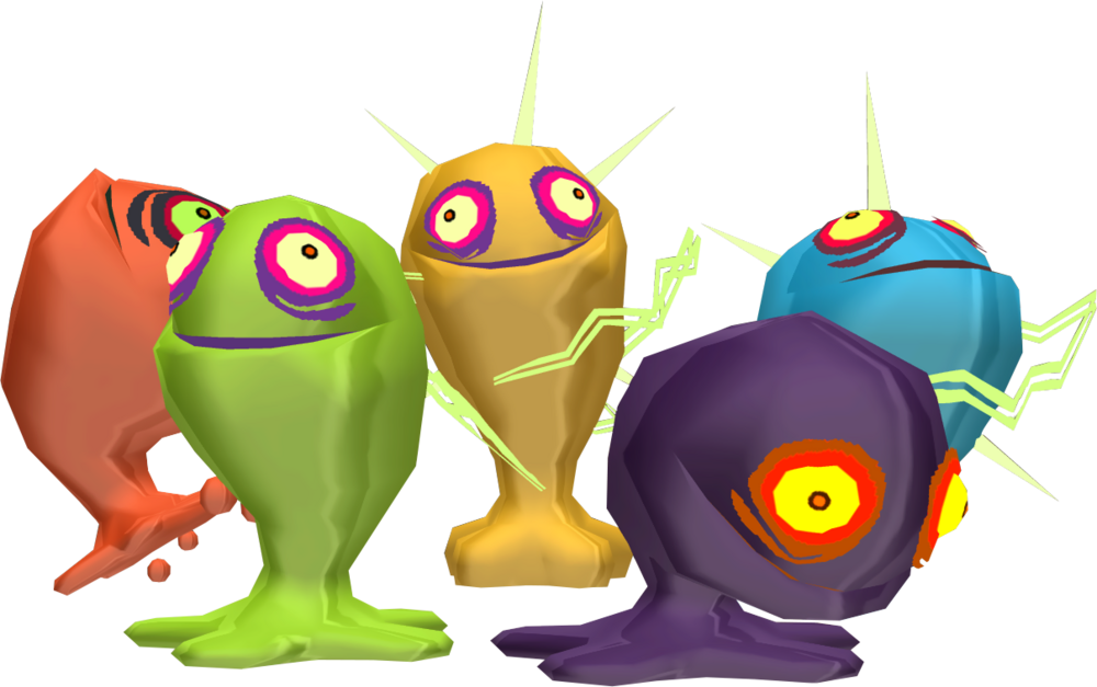 un gruppo di melma dalla leggenda di zelda wind waker