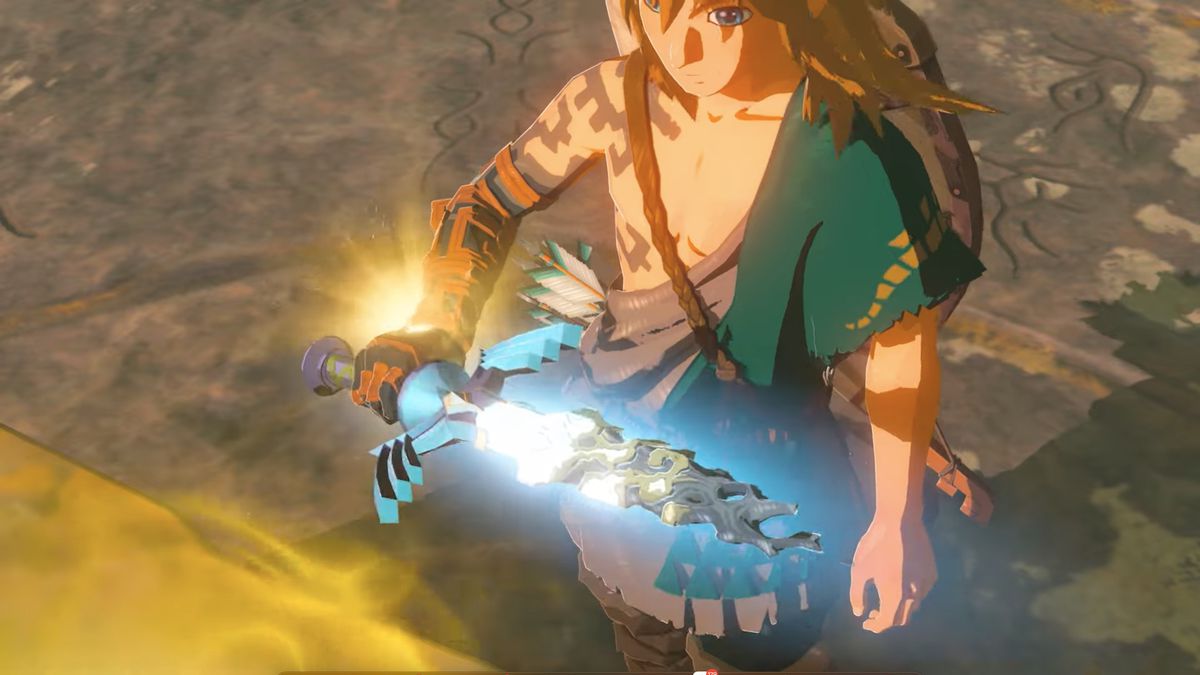 Link contiene una versione non funzionante di Master Spada nel filmato del sequel di The Legend of Zelda: Breath of the Wild.