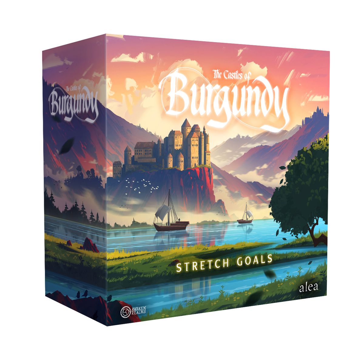 Un mockup di una scatola per contenere stretch goall.