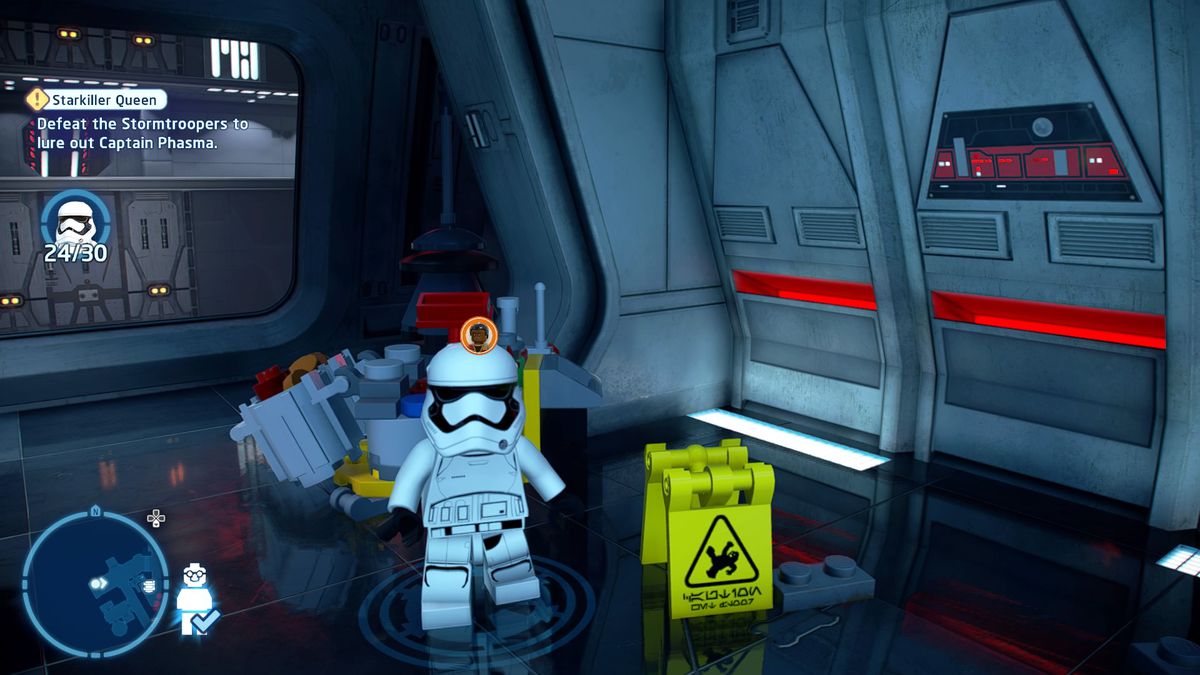 L'area di lavoro di Finn sulla base di Starkiller