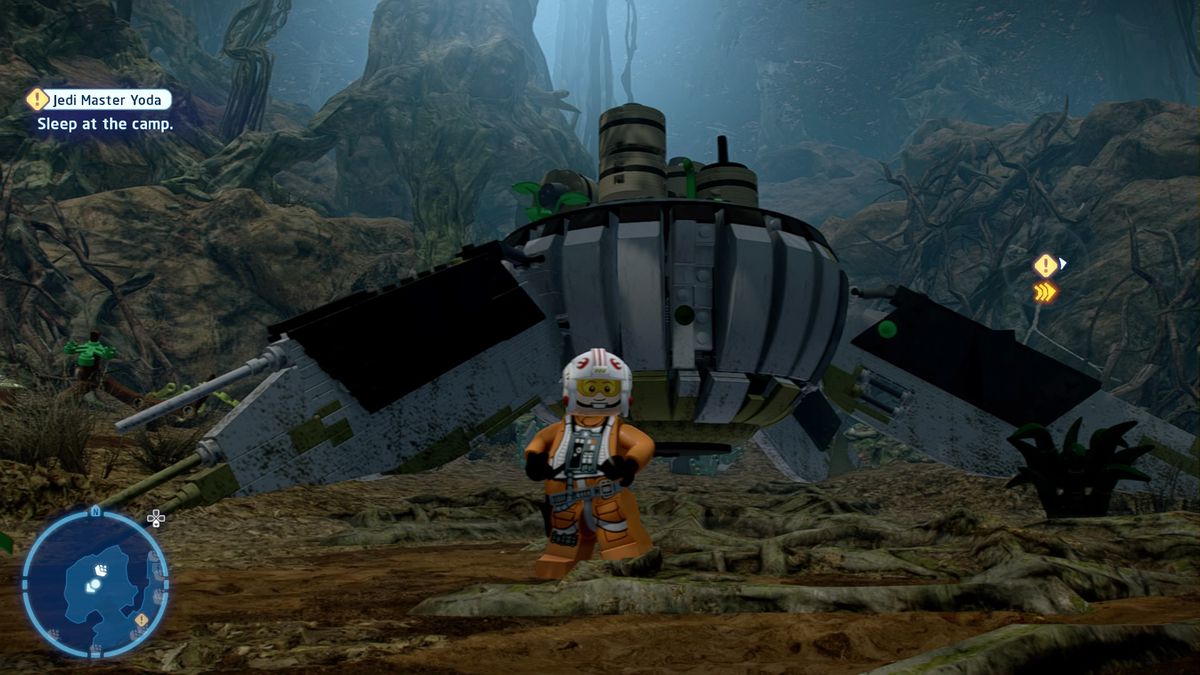 La capsula di salvataggio di Yoda su Dagobah