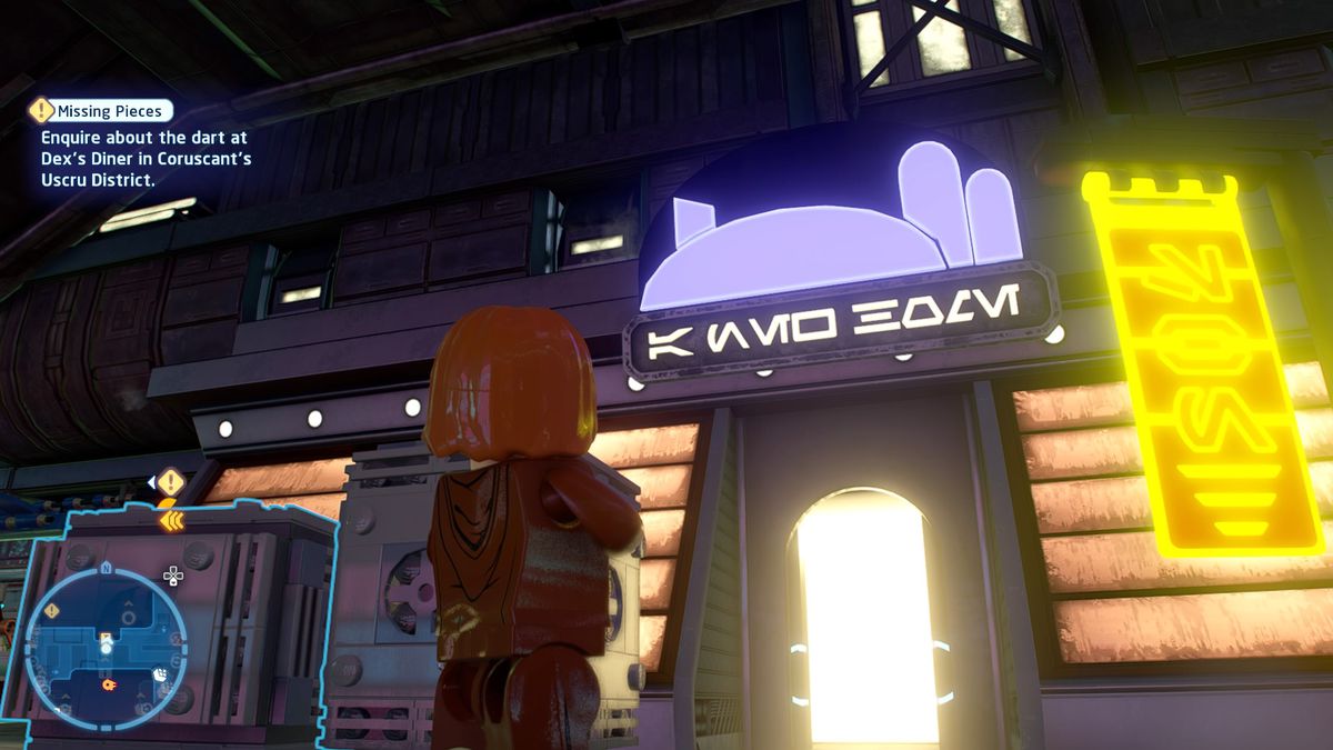 Una vetrina New Home nel distretto di Uscru su Coruscant