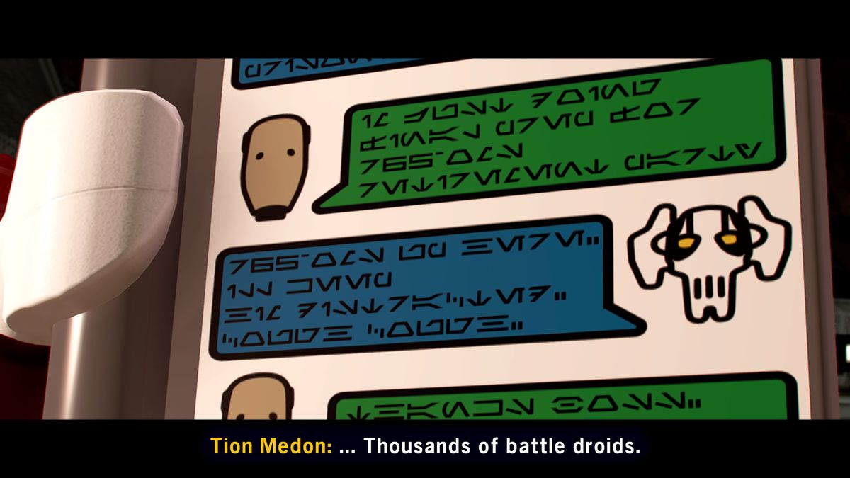 grievous organizza una festa con un Battle Droid