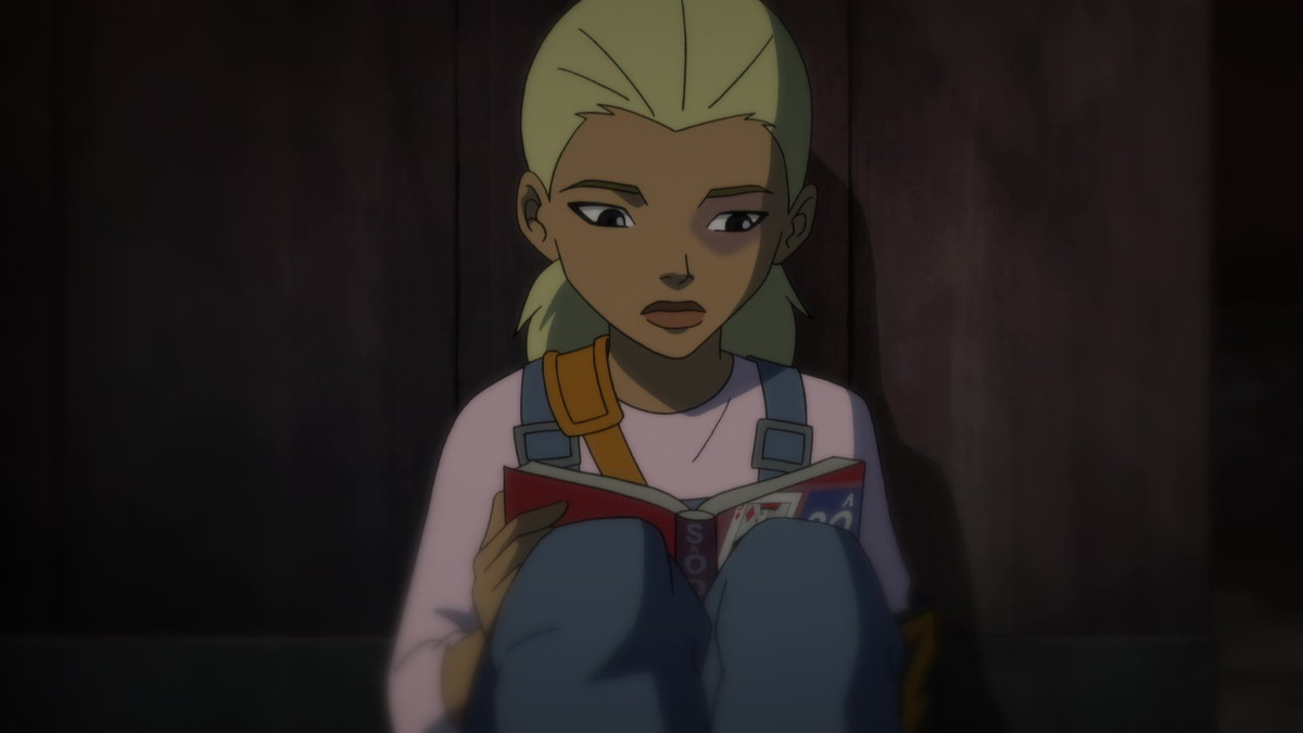 Da bambino, Artemis Crock legge Số đỏ in Young Justice.
