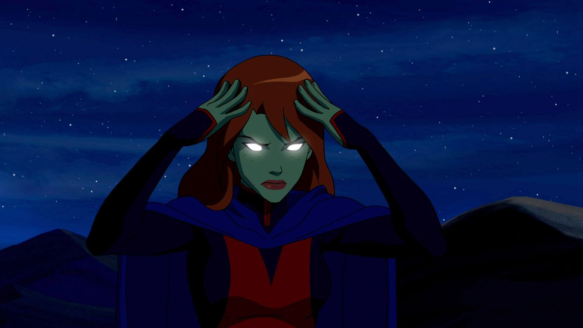 Miss Martian usa i suoi poteri telepatici in Young Justice.