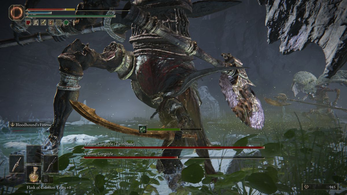 Il mio personaggio in Elden Ring viene calpestato da uno dei Valiant Gargoyle