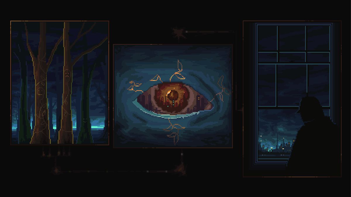 Un personaggio guarda fuori da una finestra in Norco