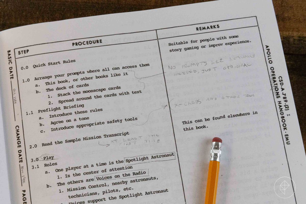 Una pagina di carta dattiloscritta che funge da indice.