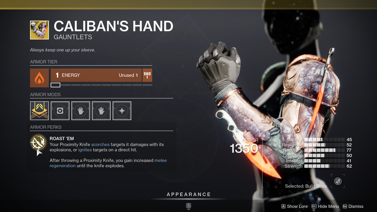 Uno sguardo ai vantaggi delle armi di Caliban's Hands Hunter in Destiny 2: Season of the Haunted
