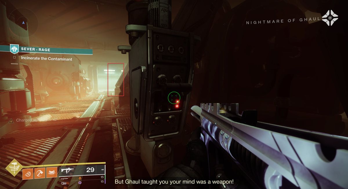 Un Guardiano attiva un interruttore in Destiny 2