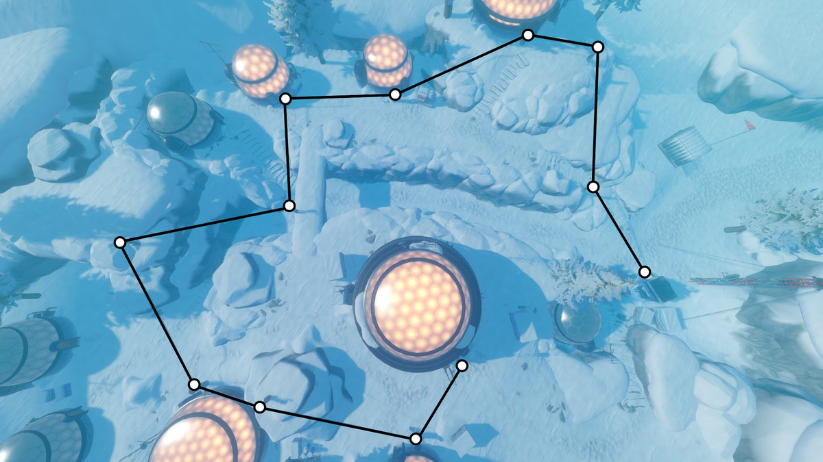 Un diagramma a volo d'uccello di come collegare i cavi nella città della Temperanza