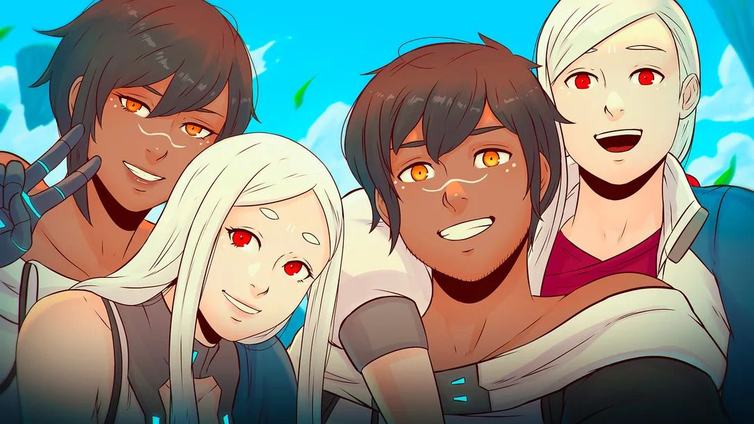 Yu e Kay insieme alle loro controparti dello stesso sesso ad Haven.