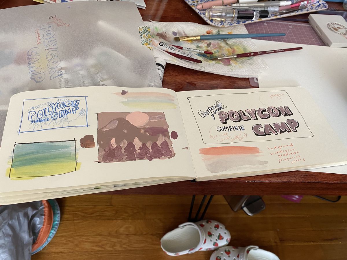 disegnando una cartolina